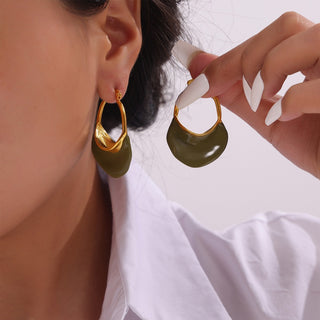 Asymmetric earrings 18K Gold