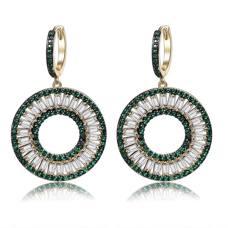 S925 Silver Emerald Earrings