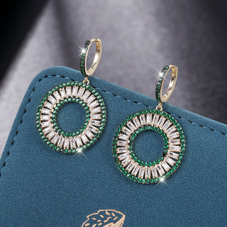 S925 Silver Emerald Earrings