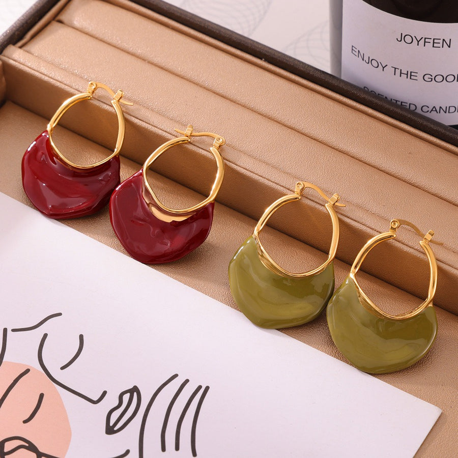 Asymmetric earrings 18K Gold