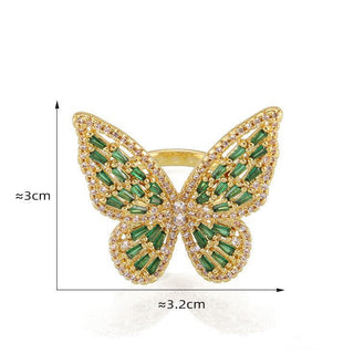 Butterfly Gem Ring