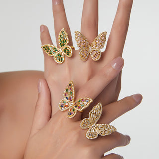 Butterfly Gem Ring