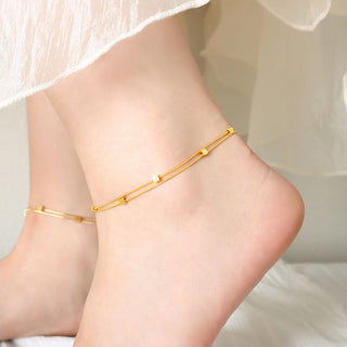 Square beads double-layered anklets - SMODDO 