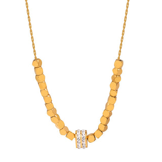 18K Gold Light Beaded Necklace - SMODDO 