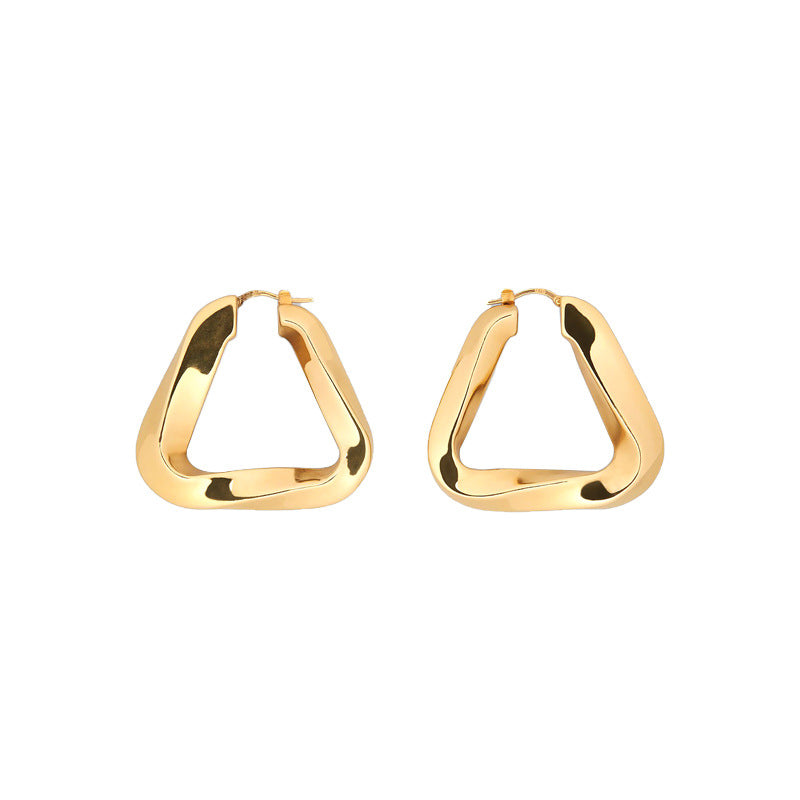 Twist of Elegance Triangle Earrings - SMODDO 