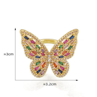 Butterfly Gem Ring