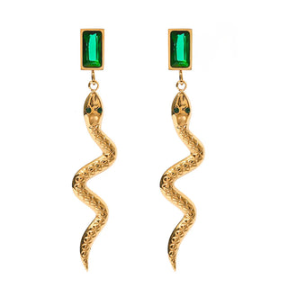 Serpent Drop Earrings