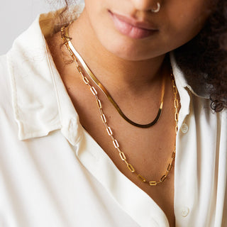 Paperclip Chain Necklace-Necklaces-SMODDO