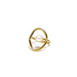 Pearl in a Circle Ring-Rings-SMODDO