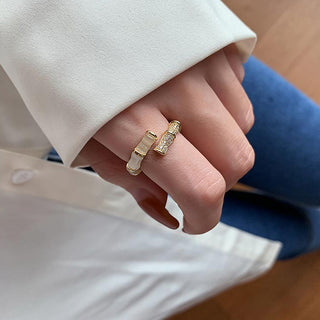 Bamboo Gold Plated Ring-Rings-SMODDO