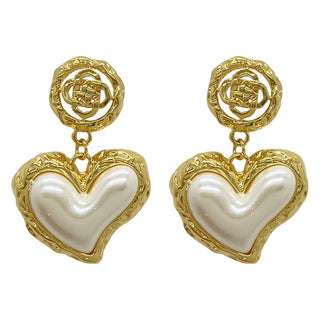 Flower Pearl Love Earrings-jewelry-SMODDO