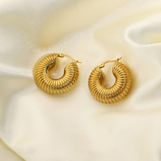 Seashell Hoop Earrings-Earrings-SMODDO